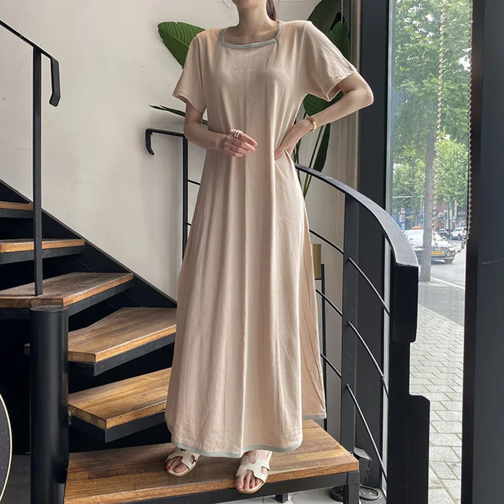 Japanese Korean Version Casual Loose Fashion Simplicity 2021 Summer Dress Elegant Thin Solid Color Square Collar Summer
Japanese Korean Version Casual Loose Fashion Simplicity 2021 Summer Dress Elegant Thin Solid Color Square Collar Summer