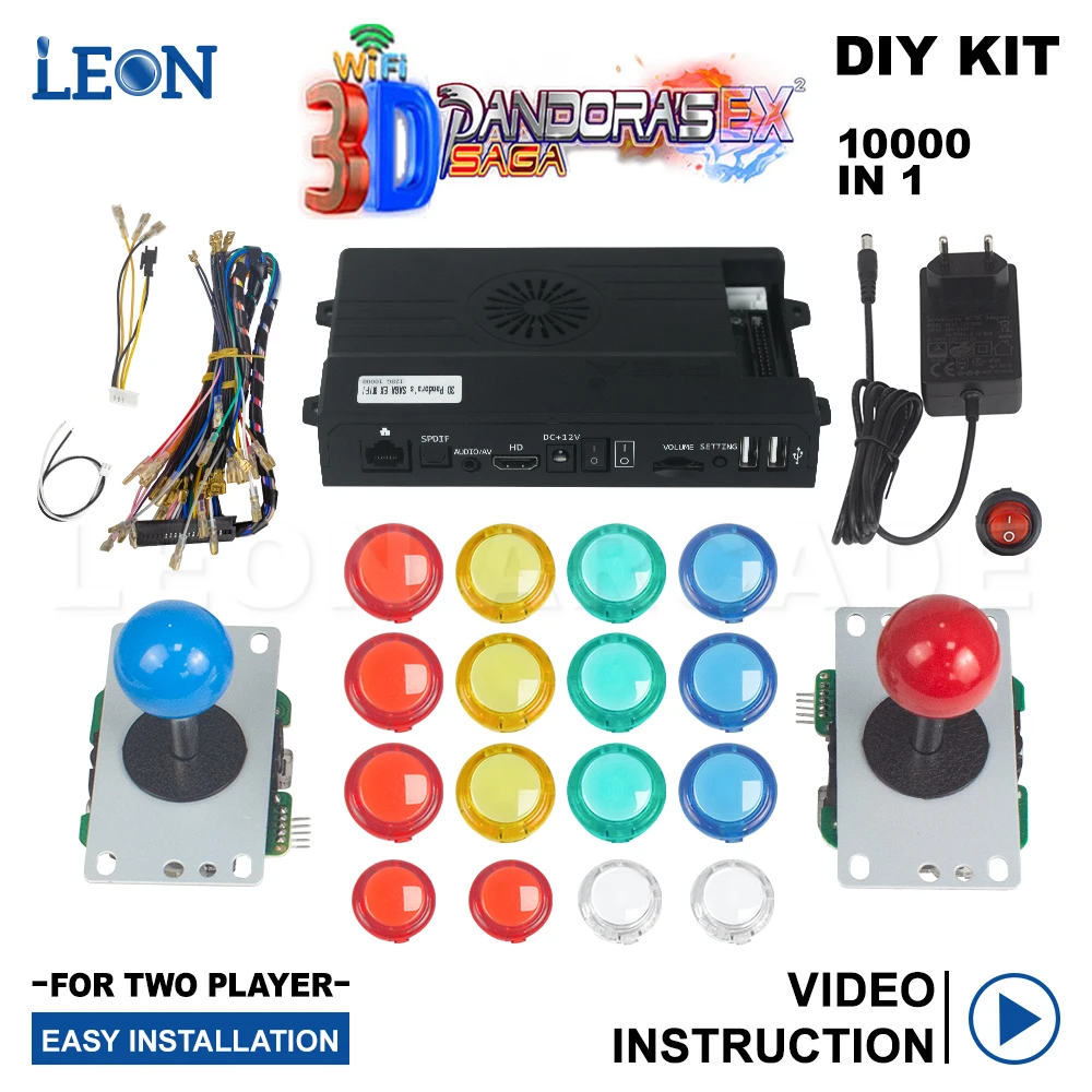 Mame Pandora Box Saga 3d 128g Kit Arcade Sanwa Transparent Sanwa Arcade Buttons 5 Pin 8 Way Switch Arcade Joystick
Mame Pandora Box Saga 3d 128g Kit Arcade Sanwa Transparent Sanwa Arcade Buttons 5 Pin 8 Way Switch Arcade Joystick