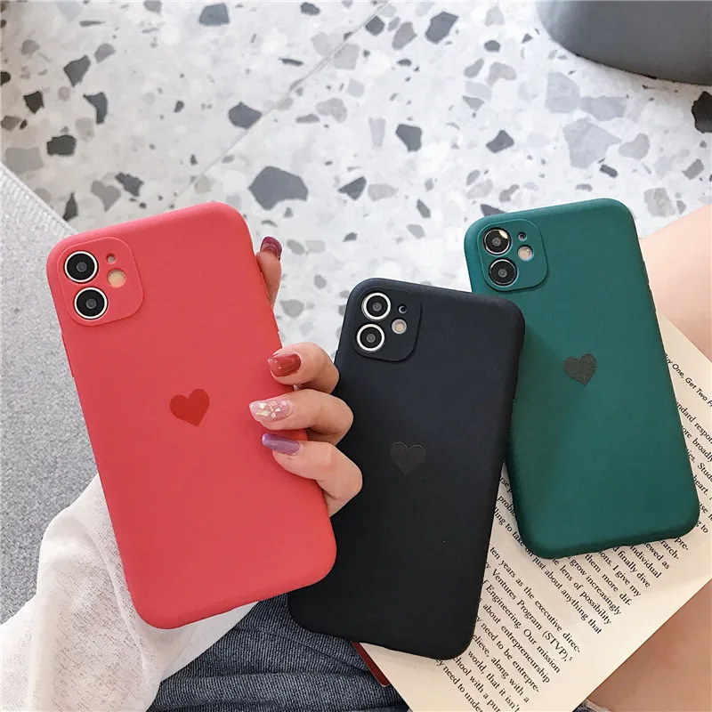 Solid Candy Color Love Heart Coque Phone Case For iPhone 12 Mini 11 Pro Xs Max XR X 7 8 6s Puls Cases Soft Silicone Cover Funda
Solid Candy Color Love Heart Coque Phone Case For iPhone 12 Mini 11 Pro Xs Max XR X 7 8 6s Puls Cases Soft Silicone Cover Funda