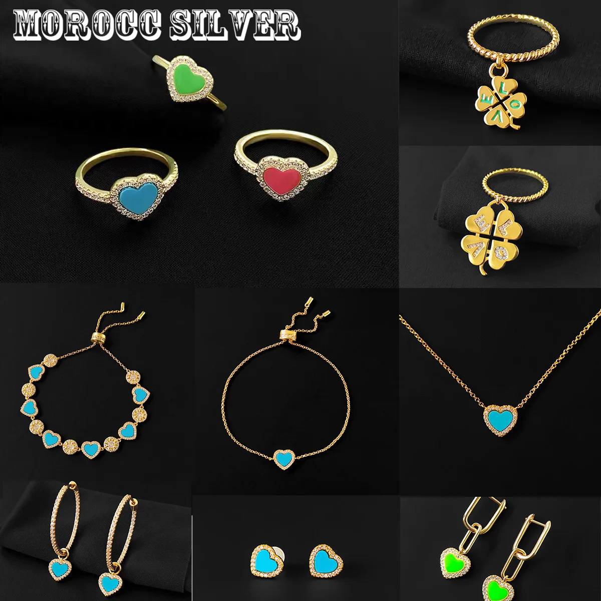 S925 sterling silver color love collarbone Chain Ring Bracelet Earring Set female summer cool temperament luxury Monaco jewelry
S925 sterling silver color love collarbone Chain Ring Bracelet Earring Set female summer cool temperament luxury Monaco jewelry