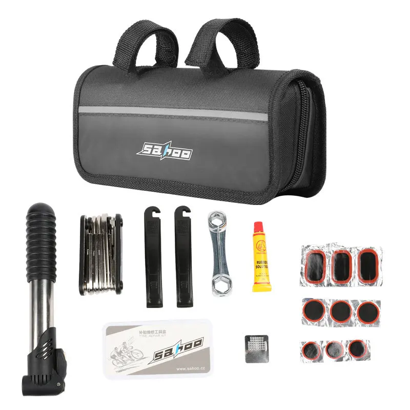 Bicycle Repair Kit Bag Portable Cycling Pump Chain Removal Wrench Multifunction Repair Tire Tool MTB Road Bike Tools Accessories
Bicycle Repair Kit Bag Portable Cycling Pump Chain Removal Wrench Multifunction Repair Tire Tool MTB Road Bike Tools Accessories