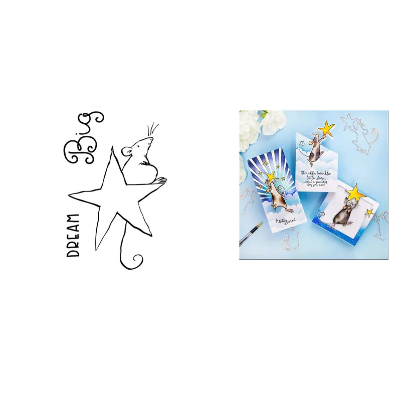 Animal Mouse Star Metal Cutting Dies And Clear Stamps Scrapbook Diary Decoration Stencil Embossing Template Greeting Card 2021
Animal Mouse Star Metal Cutting Dies And Clear Stamps Scrapbook Diary Decoration Stencil Embossing Template Greeting Card 2021