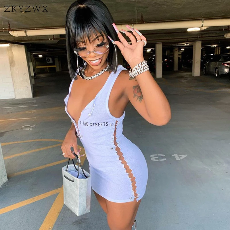 ZKYZWX Ribbed Letter Print Pin Hollow Out White Mini Tank Dress Women 2021 Summer Sleeveless Bodycon Sexy Party Club Outfits
ZKYZWX Ribbed Letter Print Pin Hollow Out White Mini Tank Dress Women 2021 Summer Sleeveless Bodycon Sexy Party Club Outfits