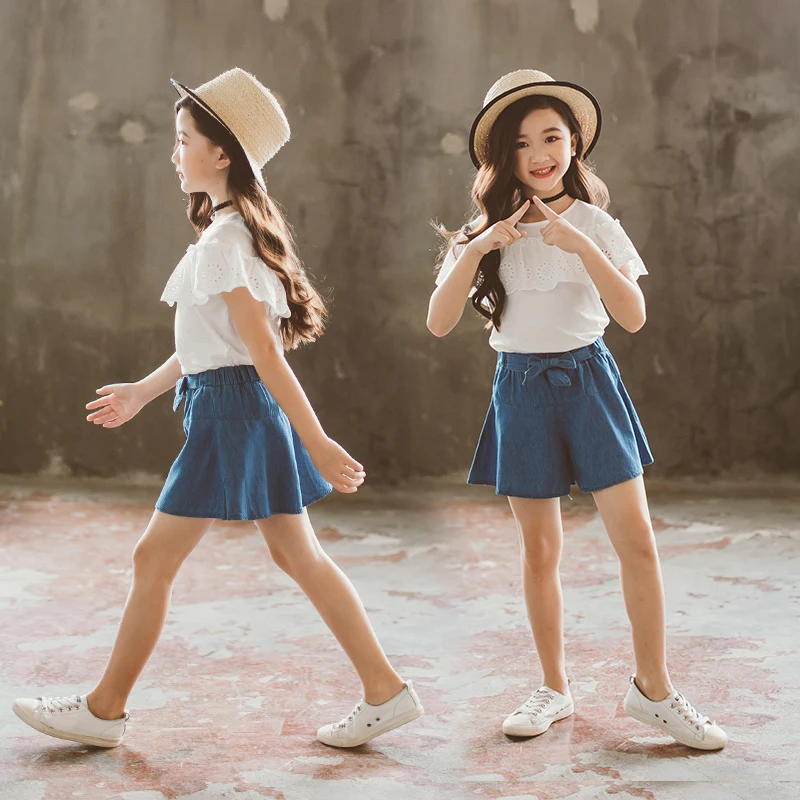 INS HOT Solid Summer Casual Girls Sets 3-13 Years Old Children's Clothing O-Neck Short Sleeve and Shorts Kids Clothes Two Pieces
INS HOT Solid Summer Casual Girls Sets 3-13 Years Old Children's Clothing O-Neck Short Sleeve and Shorts Kids Clothes Two Pieces