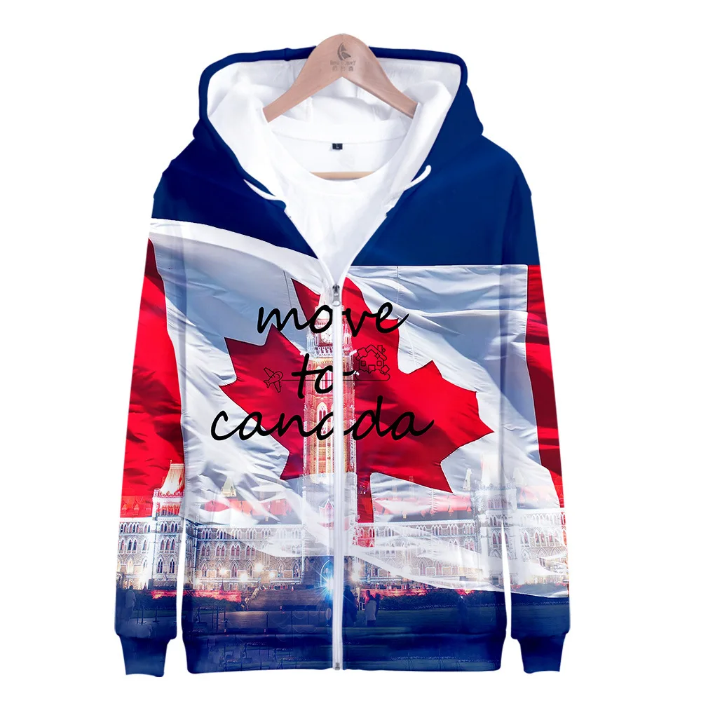 2020 Move to canada Men/Women Zipper Hoodies 3D Print Fashion Sweatshirt Long Sleeve Coat Casual Zipper Hooded Clothes
2020 Move to canada Men/Women Zipper Hoodies 3D Print Fashion Sweatshirt Long Sleeve Coat Casual Zipper Hooded Clothes
