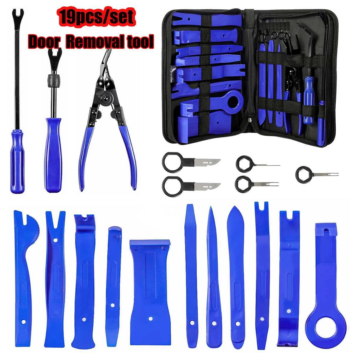 19Pcs Hand Tool Set Pry Disassembly Tool Interior Door Clip Panel Trim Dashboard Removal Tool Kit Auto Car Opening Repair Tools
19Pcs Hand Tool Set Pry Disassembly Tool Interior Door Clip Panel Trim Dashboard Removal Tool Kit Auto Car Opening Repair Tools