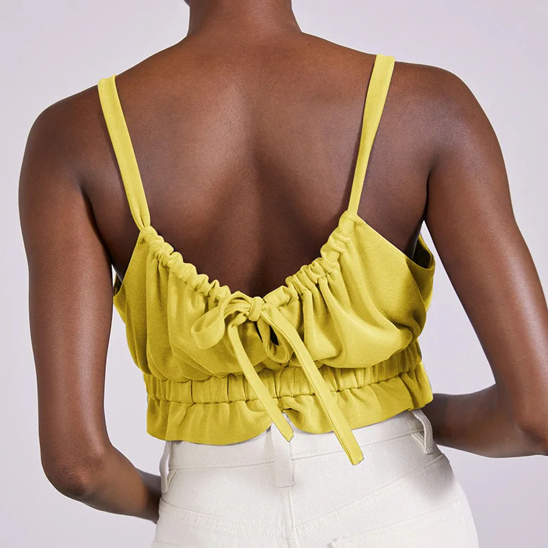 Ultra Short Y2K Spaghetti Belt U-neck Pleated Top for Women Sexy 2021 Summer Halter Bandage White Camisole Streetwear cute tops
Ultra Short Y2K Spaghetti Belt U-neck Pleated Top for Women Sexy 2021 Summer Halter Bandage White Camisole Streetwear cute tops