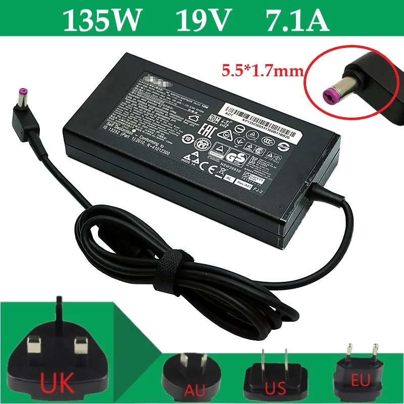 Тонкий 19V 7.1A адаптер переменного тока KP.13503.007 PA 1131 16 зарядное устройство для