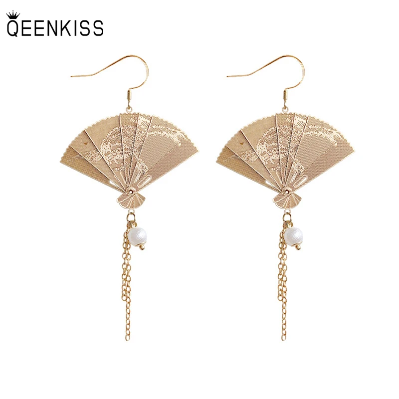 QEENKISS EG7212 Fine Jewelry Wholesale Woman Birthday Wedding Gift Ancient Style Fan 925 Sterling Silver Needle Drop Earrings
QEENKISS EG7212 Fine Jewelry Wholesale Woman Birthday Wedding Gift Ancient Style Fan 925 Sterling Silver Needle Drop Earrings