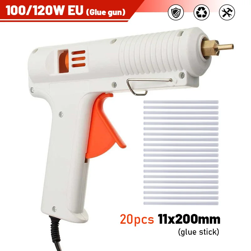 100/120W EU Hot Melt Glue Gun DIY Smart Adjustable Temperature Hot Melt Glue Gun Kit With11x200mm Glue Stick Repair Tool 
100/120W EU Hot Melt Glue Gun DIY Smart Adjustable Temperature Hot Melt Glue Gun Kit With11x200mm Glue Stick Repair Tool