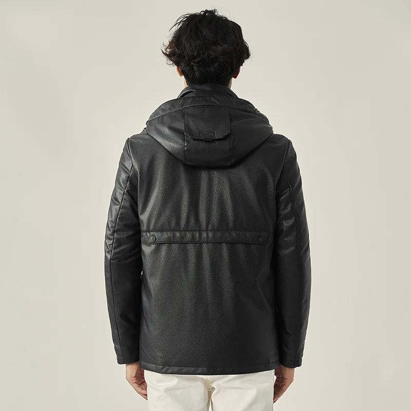 2020 new Haining leather leather men's mid-length sheep leather motorcycle leather jacket Korean style slim hooded jacket
2020 new Haining leather leather men's mid-length sheep leather motorcycle leather jacket Korean style slim hooded jacket
