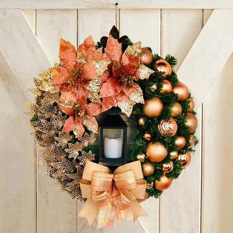 Hot Elegant Red Christmas Wreath Champagne Gold Christmas Wreath Window Door Wall Ornament Decorations MVI-ing
Hot Elegant Red Christmas Wreath Champagne Gold Christmas Wreath Window Door Wall Ornament Decorations MVI-ing