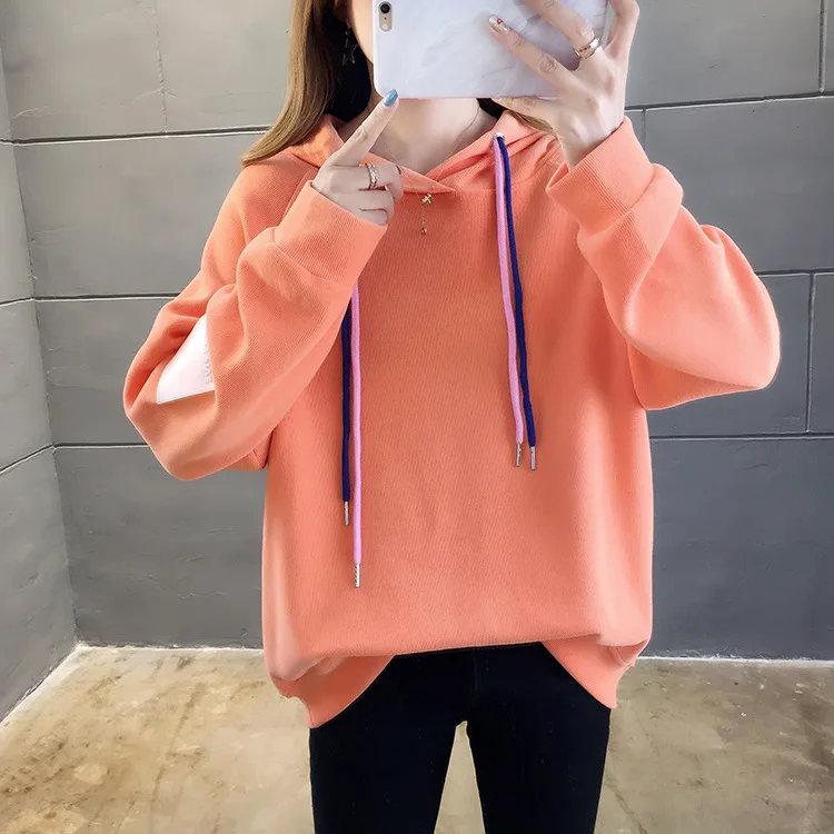 Womens Sweatshirts Hoodie Sweatshirt Hooded Pullover Tops Blouse With Pocket Fashion Clothes one 
Womens Sweatshirts Hoodie Sweatshirt Hooded Pullover Tops Blouse With Pocket Fashion Clothes one