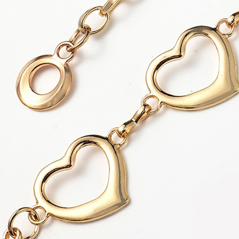 90cm Punk Gold Silver Heart Chain Belt Long Tassel Flower Shaped Metal Waist Chain Women Hip Hop Pendant Dress Pants Waistband
90cm Punk Gold Silver Heart Chain Belt Long Tassel Flower Shaped Metal Waist Chain Women Hip Hop Pendant Dress Pants Waistband