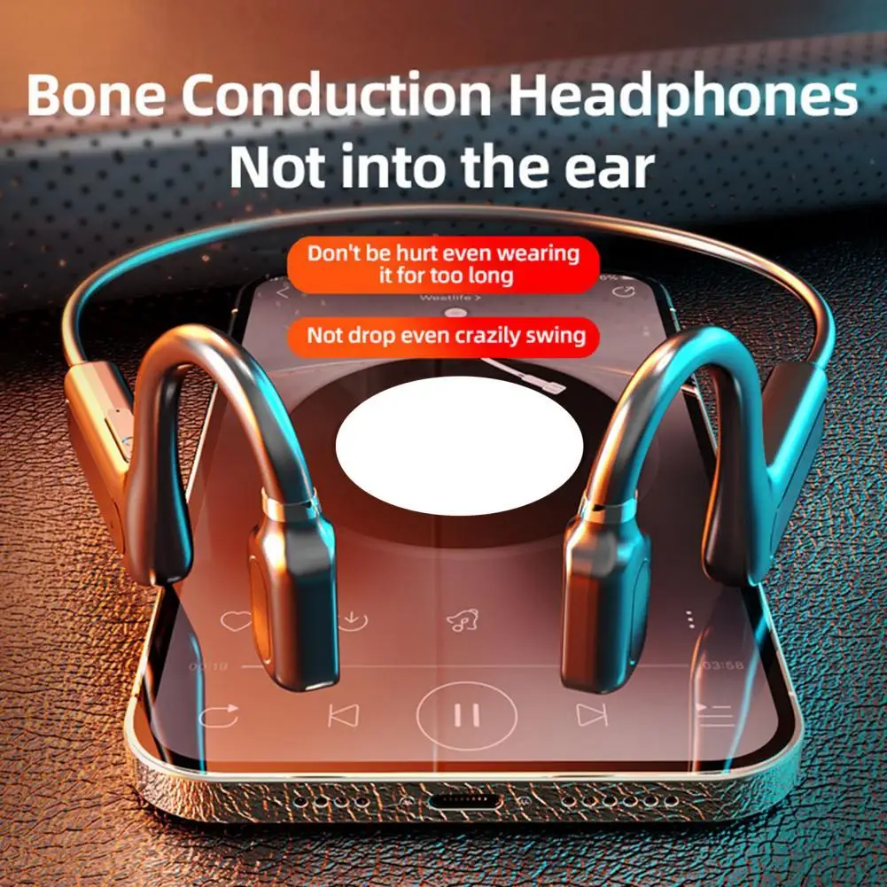 G1-1 Bone Conduction Earphone Good Sound Effect Sweat-proof Sensitive Ear-mounted Handsfree Bluetooth5.1 Earphone for Running
G1-1 Bone Conduction Earphone Good Sound Effect Sweat-proof Sensitive Ear-mounted Handsfree Bluetooth5.1 Earphone for Running