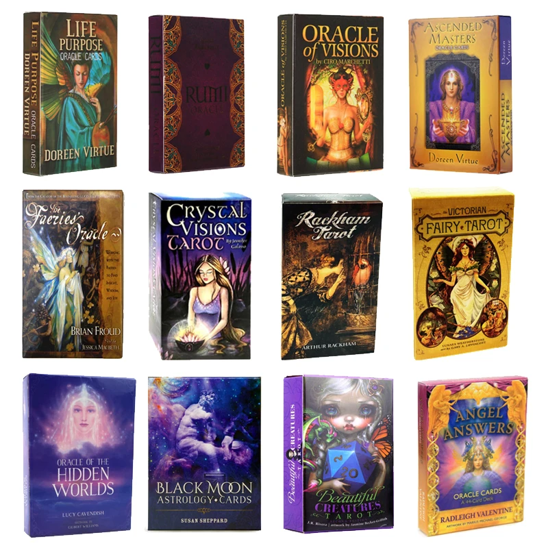 Black Moon Astrology Oracle Cards Full English Deck Tarots Divination Fate Family Party Board Game
Black Moon Astrology Oracle Cards Full English Deck Tarots Divination Fate Family Party Board Game