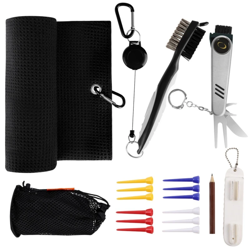 Five-piece Golf Cleaning Kit Tool Accessories With Cleaning Knife Brush Ball Nails Net Bag And Golf Cleaning Towel
Five-piece Golf Cleaning Kit Tool Accessories With Cleaning Knife Brush Ball Nails Net Bag And Golf Cleaning Towel