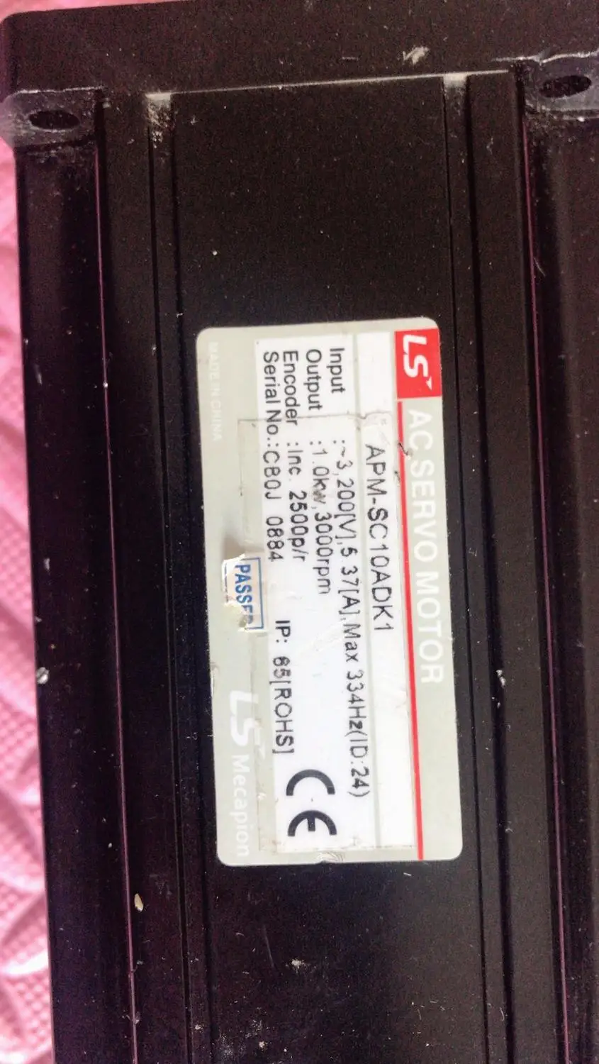 Servo motor APM-SC10ADK , USED 90% appearance new ,3 months warranty , in stock free shipping
Servo motor APM-SC10ADK , USED 90% appearance new ,3 months warranty , in stock free shipping