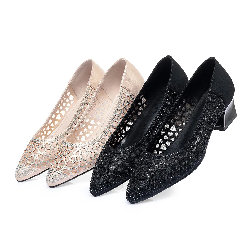 2020 New Classic Pointed Microfiber Mesh Rhinestone Shoes Banquet Breathable Sandals Women Fashion Shoes Women High Heel Shoes
2020 New Classic Pointed Microfiber Mesh Rhinestone Shoes Banquet Breathable Sandals Women Fashion Shoes Women High Heel Shoes