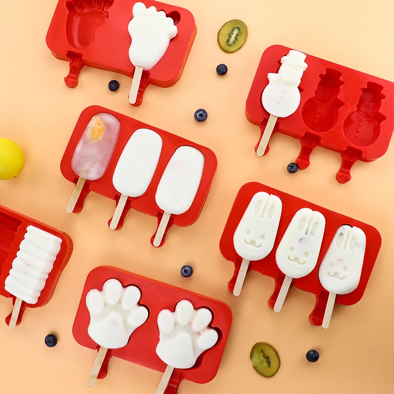 Silicone Popsicle Mold Ice Pop Mold Tray Holder with Lid Durable Cake Ice Cream Popsicle Maker with Wooden Stick
Silicone Popsicle Mold Ice Pop Mold Tray Holder with Lid Durable Cake Ice Cream Popsicle Maker with Wooden Stick