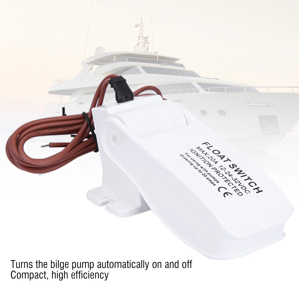 Universal DC12V Plastic Automatic Marine Boat Float Switch For Bilge Pump Suitable for using on boat, yacht, etc
Universal DC12V Plastic Automatic Marine Boat Float Switch For Bilge Pump Suitable for using on boat, yacht, etc