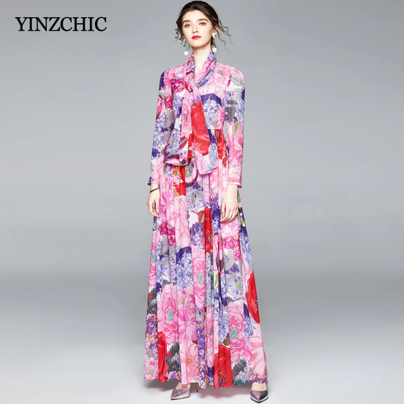 Autumn New Womans Floral Dress Full Sleeve Ladies Maxi A-line Party Dresses Boho Style Femme Long Skirt Pinky Floral Dress
Autumn New Womans Floral Dress Full Sleeve Ladies Maxi A-line Party Dresses Boho Style Femme Long Skirt Pinky Floral Dress