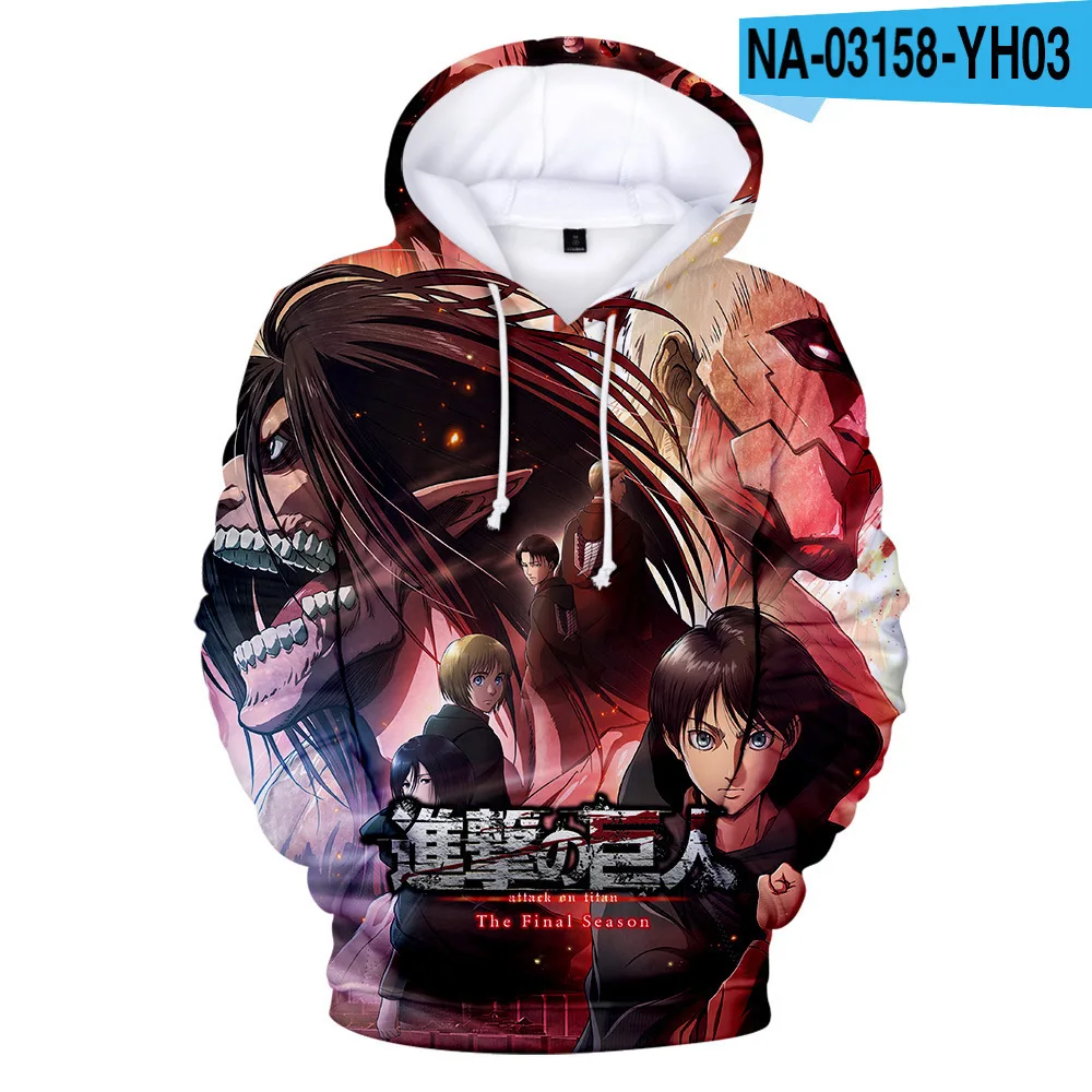 Novelty Creative Design Men/women Boy Harajuku Hoodies 3D Print Hip Hop Styles Hoodie 3D Attack on Titan Men's Sweatshirt
Novelty Creative Design Men/women Boy Harajuku Hoodies 3D Print Hip Hop Styles Hoodie 3D Attack on Titan Men's Sweatshirt