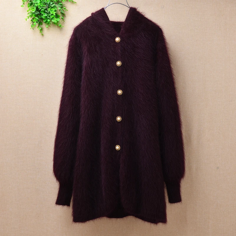Female women medium long autumn winter hooded plush mink cashmere lantern sleeves cardigans angora fur slim sweater coat jacket
Female women medium long autumn winter hooded plush mink cashmere lantern sleeves cardigans angora fur slim sweater coat jacket