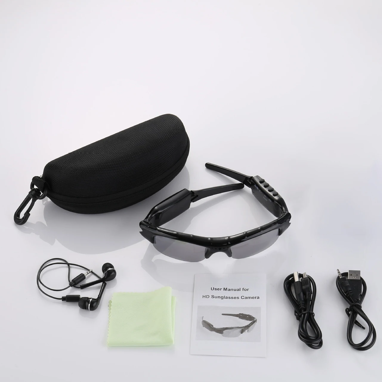 Bluetooth Glasses DV Camera Rechargeable Sunglasses Bluetooth Music Motorcycle Bike Sports Recording Dash Cam with 32G TF Card 
Bluetooth Glasses DV Camera Rechargeable Sunglasses Bluetooth Music Motorcycle Bike Sports Recording Dash Cam with 32G TF Card