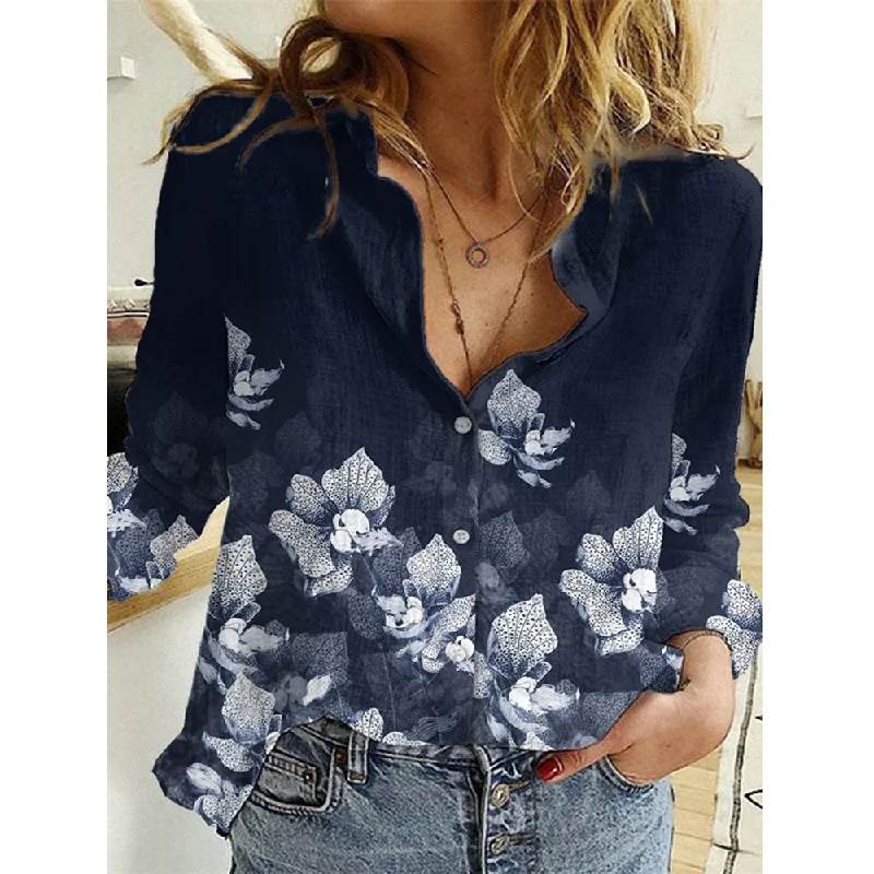 Oversized Women Blouse Fashion Long Sleeve Tops Ladies Casual Turn Down Collar Shirt Vintage Floral Print Button Up Top Blusas
Oversized Women Blouse Fashion Long Sleeve Tops Ladies Casual Turn Down Collar Shirt Vintage Floral Print Button Up Top Blusas