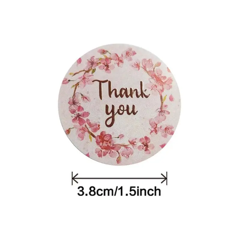 500pcs/roll 4 Designs Flower Thank You Stickers Wedding Favors Party Handmade Scrapbooking Gift Packaging Seal Labels
500pcs/roll 4 Designs Flower Thank You Stickers Wedding Favors Party Handmade Scrapbooking Gift Packaging Seal Labels