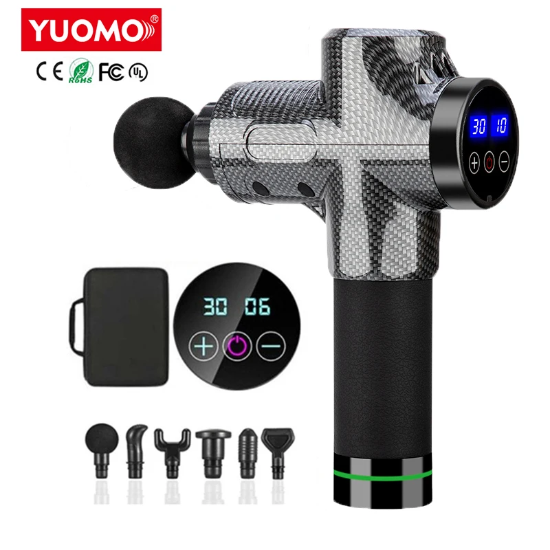 30 Gears LCD Touch Screen High Frequency Massage Gun Muscle Relax Body Relaxation Electric Massager with Portable Bag 6 Heads
30 Gears LCD Touch Screen High Frequency Massage Gun Muscle Relax Body Relaxation Electric Massager with Portable Bag 6 Heads