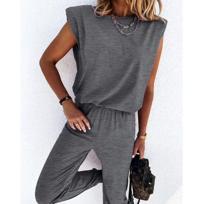 Cotton Women's Top+Long Pants 2 Pieces Set Clothes Casual Trousers Set Female 2021 New Autumn Solid Set
Cotton Women's Top+Long Pants 2 Pieces Set Clothes Casual Trousers Set Female 2021 New Autumn Solid Set
