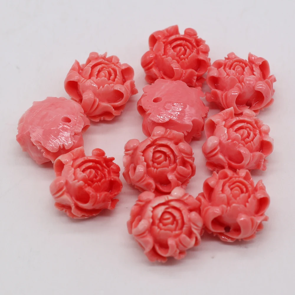 10Pcs Natural Corals Bead Rose Flower Shaped With Holes Loose Spacer Beaded For Jewelry Making DIY Bracelet Necklace Accessories
10Pcs Natural Corals Bead Rose Flower Shaped With Holes Loose Spacer Beaded For Jewelry Making DIY Bracelet Necklace Accessories