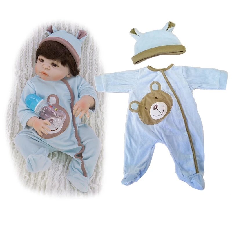 Toddler Kid Baby Boy Girl Clothes blue bear pattern Romper Overall Jumpsuit+soft Hat Outfit Long Sleeve clohing sets Cute bebe
Toddler Kid Baby Boy Girl Clothes blue bear pattern Romper Overall Jumpsuit+soft Hat Outfit Long Sleeve clohing sets Cute bebe