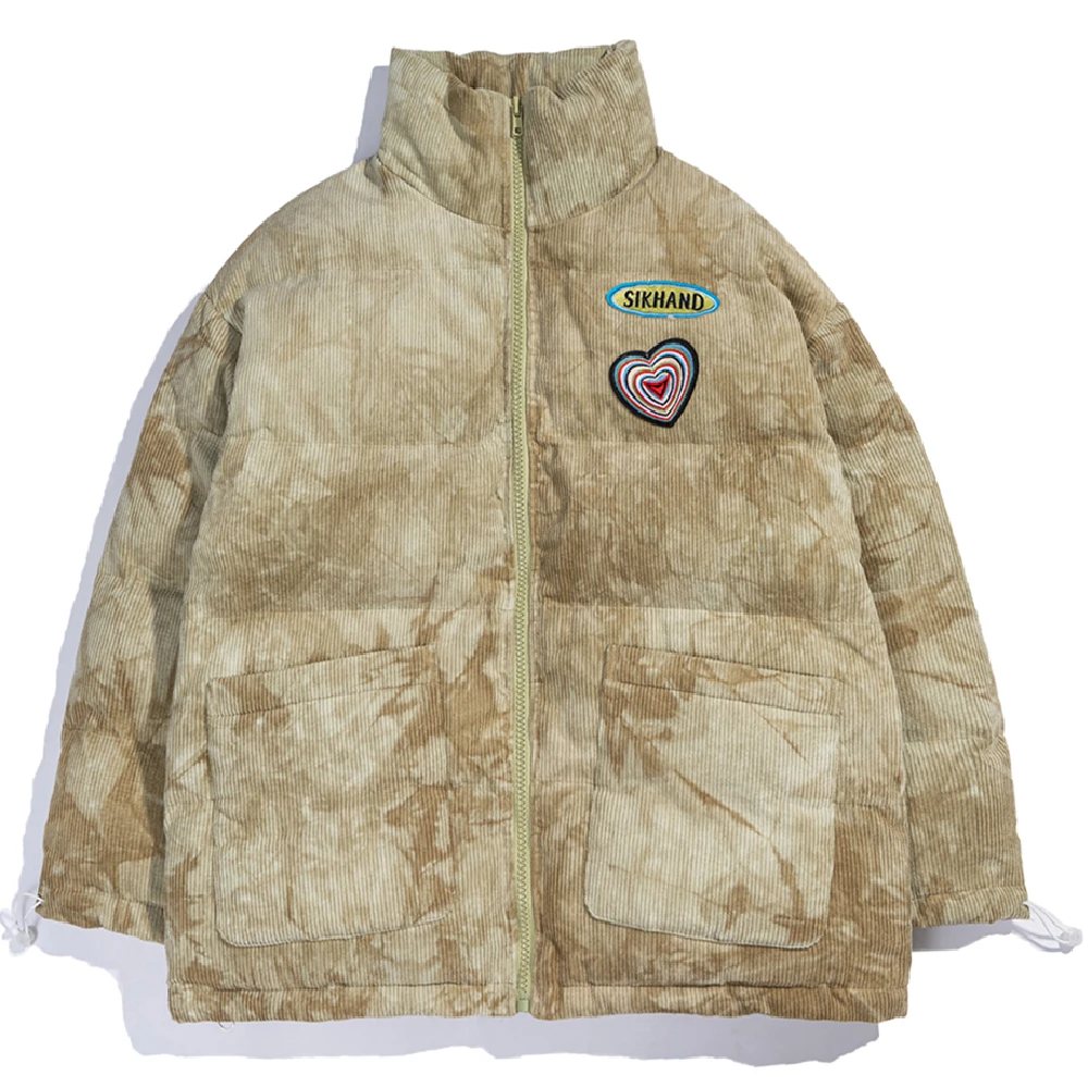 Casual Streetwear Harajuku Corduroy Tie dye Jacket Men Hip Hop Hooded Parka Jacket Coat Winter Loose Cotton Jacket Outwear Warm
Casual Streetwear Harajuku Corduroy Tie dye Jacket Men Hip Hop Hooded Parka Jacket Coat Winter Loose Cotton Jacket Outwear Warm