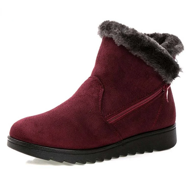 Ladies Ankle Boots New Fashion Waterproof Slope Heel Thick-soled Winter Warm Snow Boots Large Size Cotton Shoes Plus Velvet
Ladies Ankle Boots New Fashion Waterproof Slope Heel Thick-soled Winter Warm Snow Boots Large Size Cotton Shoes Plus Velvet