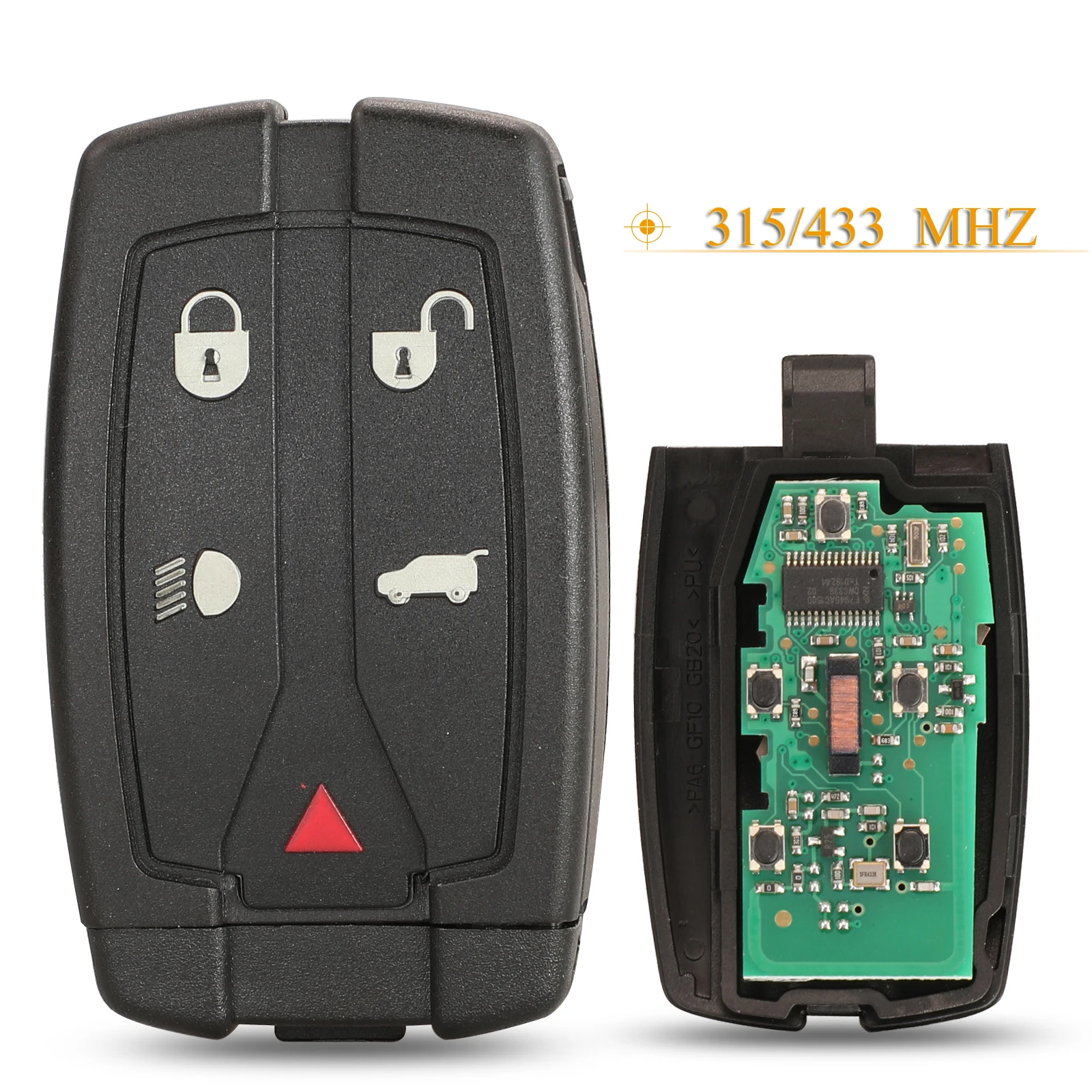 Kutery 5pcs 5 Buttons Remote Key 315/433Mhz PCF7945 Chip For Land Rover Freelander 2 LR2 Sport With Insert small Blade
Kutery 5pcs 5 Buttons Remote Key 315/433Mhz PCF7945 Chip For Land Rover Freelander 2 LR2 Sport With Insert small Blade