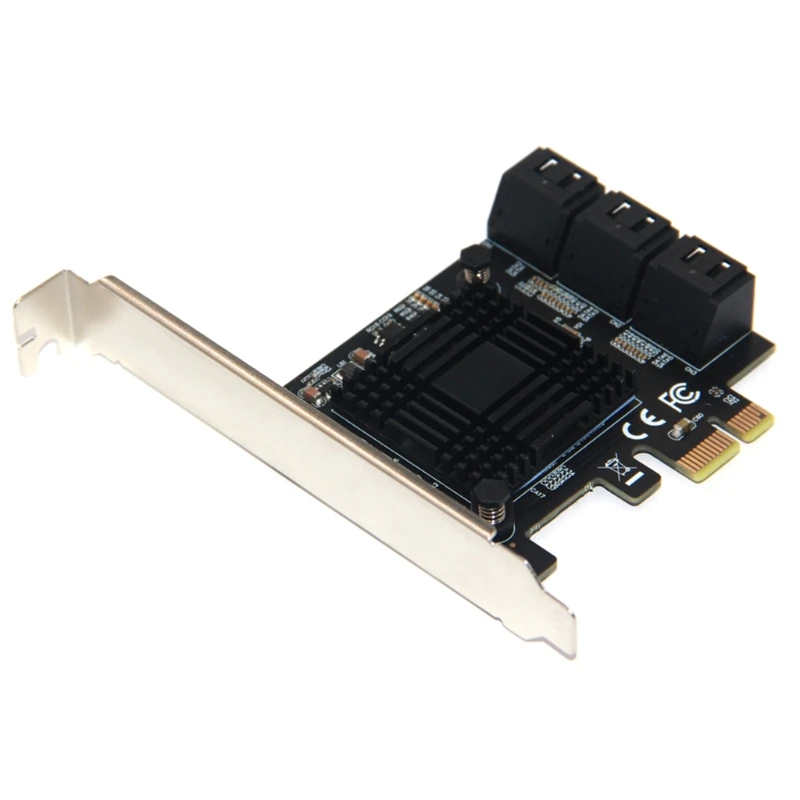 PCIe Card 6 Port SATA Controller Expansion Card with Standard Profile Bracket 6Gbps PCIe to SATA 3.0 Host Controller
PCIe Card 6 Port SATA Controller Expansion Card with Standard Profile Bracket 6Gbps PCIe to SATA 3.0 Host Controller