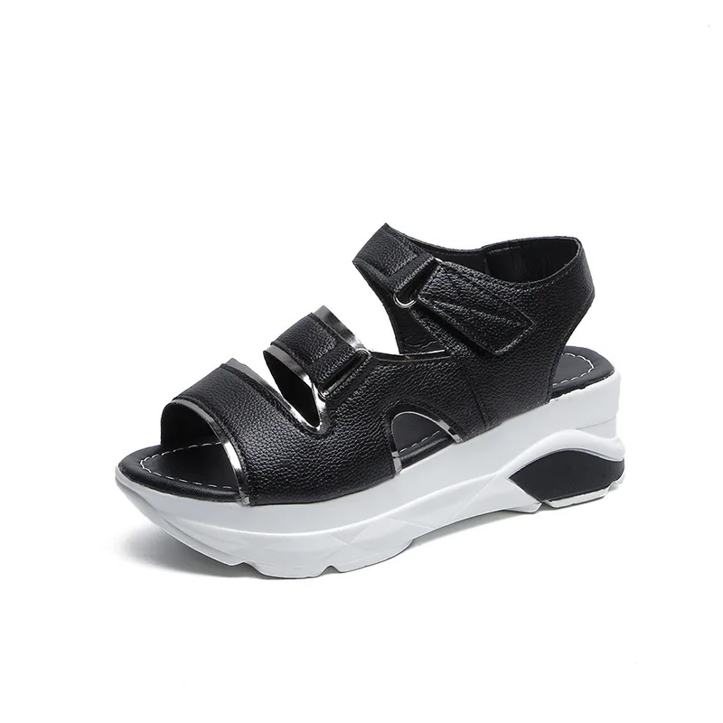 Босоножки женские на платформе, массивные сандалии с металлической пряжкой, высокий толстый каблук, на липучке, летняя обувь 
Босоножки женские на платформе, массивные сандалии с металлической пряжкой, высокий толстый каблук, на липучке, летняя обувь