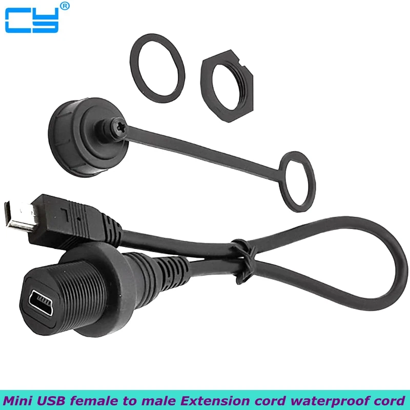 Водонепроницаемый кабель с разъемом Mini USB 2 0 IP67 30 см 5-контактный разъем Mini-USB IP 67