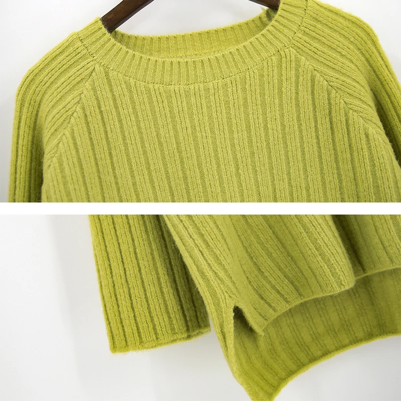 Korean Style Wome's Solid Spring Autumn Sweaters Long Sleeve Loose Jumper Round Neck Casual Knitted Tops for Female Pullover
Korean Style Wome's Solid Spring Autumn Sweaters Long Sleeve Loose Jumper Round Neck Casual Knitted Tops for Female Pullover