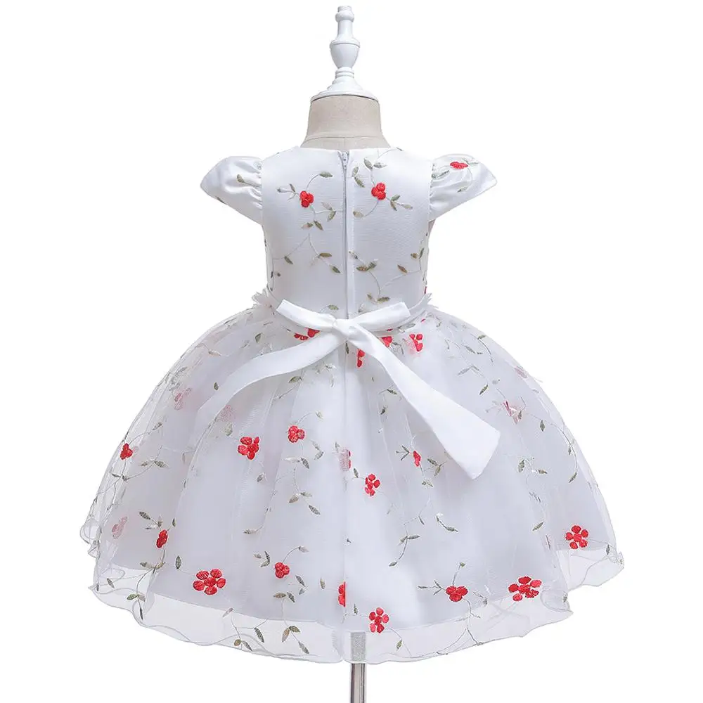 Новинка платье с цветочным узором для девочек простое принцессы маленьких От 0 до