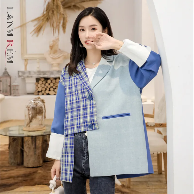 LANMREM 2022 Irregular Stitching Suit Jacket Female Spring New Lapel Long Sleeve Single Button Casual Suit Jacket 2P2591
LANMREM 2022 Irregular Stitching Suit Jacket Female Spring New Lapel Long Sleeve Single Button Casual Suit Jacket 2P2591