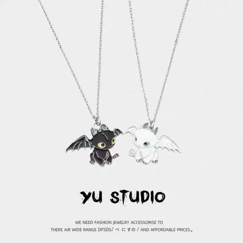Fashion Cartoon Necklace Black and White Night Evil Double Dragon Personality Hip Hop Couple Friends Gift Pendant
Fashion Cartoon Necklace Black and White Night Evil Double Dragon Personality Hip Hop Couple Friends Gift Pendant
