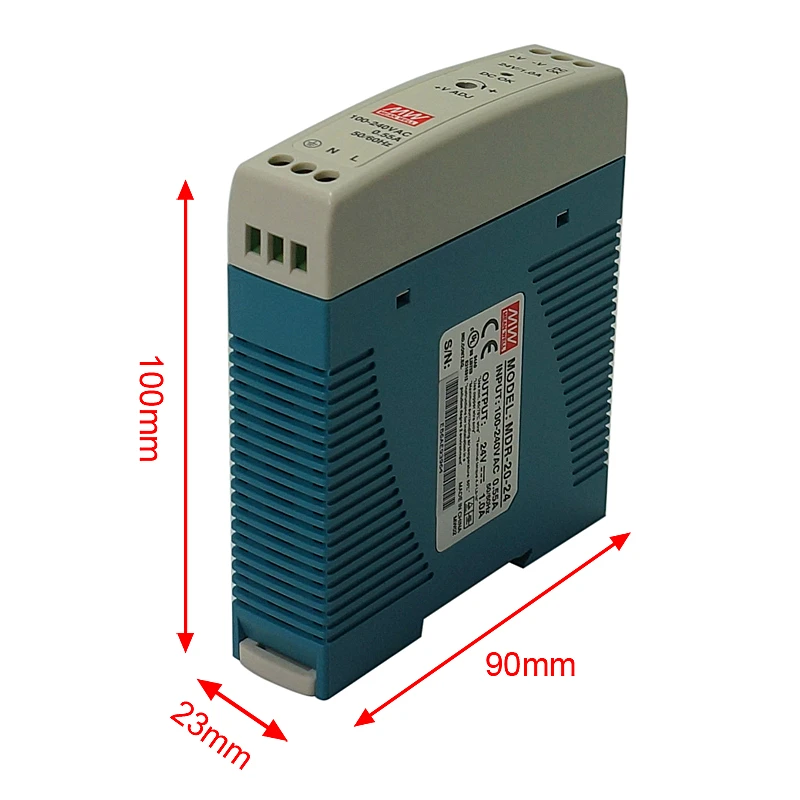 Mini Size MDR-10 Power MDR-10-24 24V 1A Single Output Industrial DIN Rail DC Power Supply
Mini Size MDR-10 Power MDR-10-24 24V 1A Single Output Industrial DIN Rail DC Power Supply