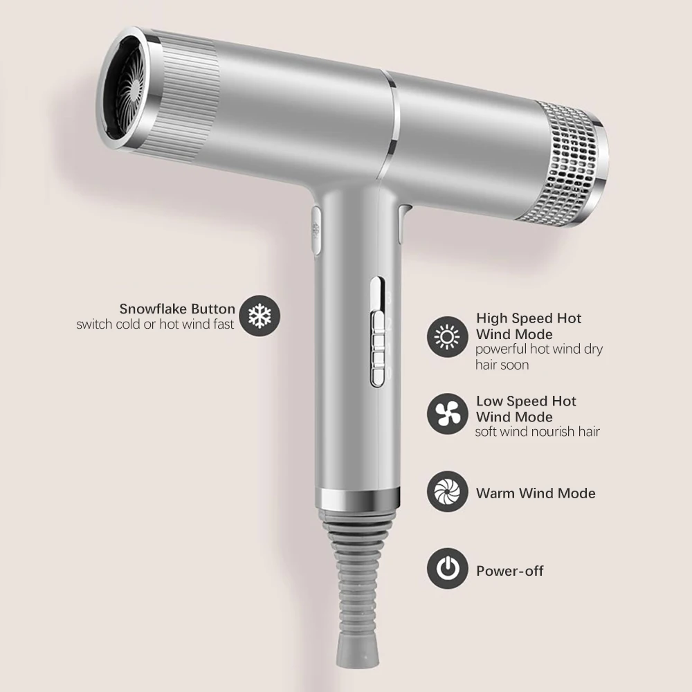 Powerful Blowing Anion Hair Dryer Professional Negative Ion Hair Blower Overheating Protect Low Noise Hair Drying Styling Tool
Powerful Blowing Anion Hair Dryer Professional Negative Ion Hair Blower Overheating Protect Low Noise Hair Drying Styling Tool