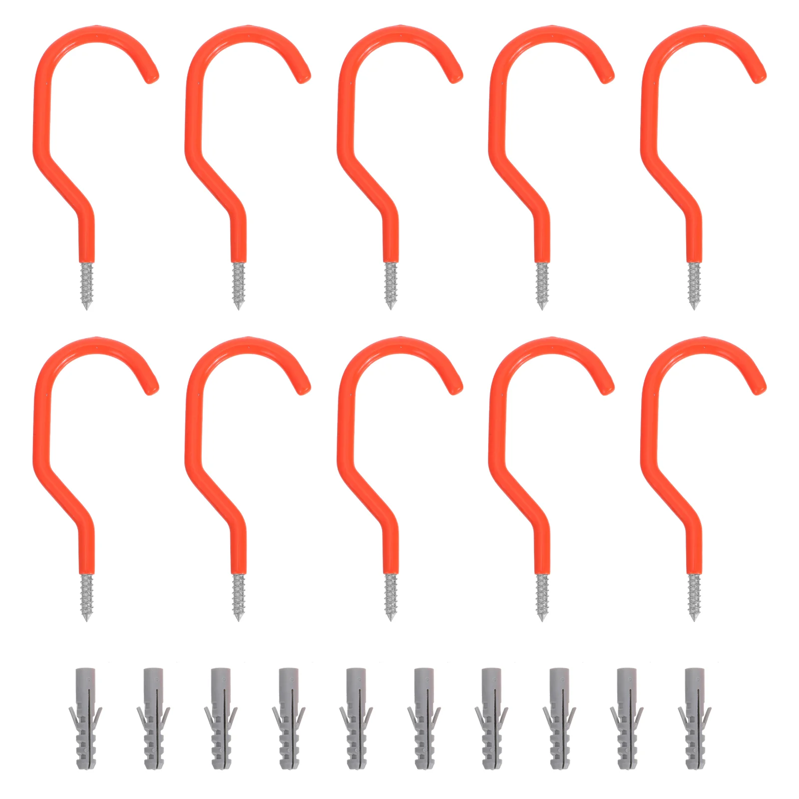10Pcs Garage Hooks Useful Garage Storage Hangers Wall Mount Hooks with Screw
10Pcs Garage Hooks Useful Garage Storage Hangers Wall Mount Hooks with Screw