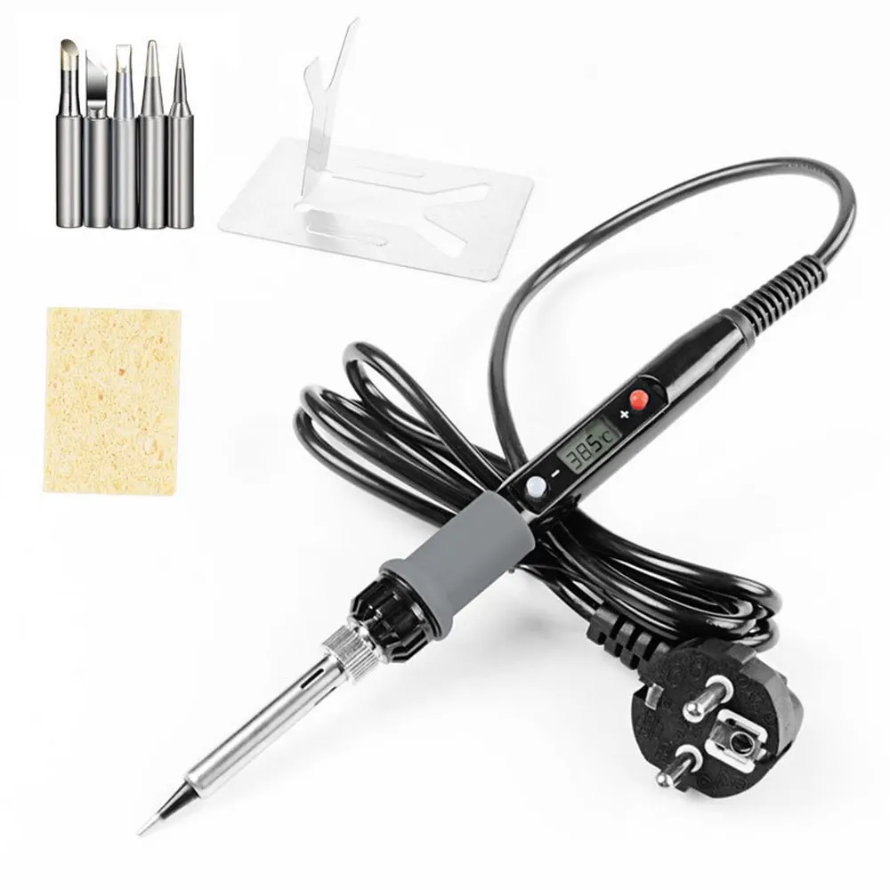 Digital Soldering Iron 80W Upgraded Electric Solder Gun Kit Welding Tools Black
Digital Soldering Iron 80W Upgraded Electric Solder Gun Kit Welding Tools Black