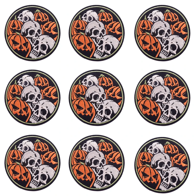 Pulaqi 10 PCS Wholesale Halloween Pumpkin Skull Embroidered Patches For Clothing Punk Hippie Patch Iron On Patches For Clothes
Pulaqi 10 PCS Wholesale Halloween Pumpkin Skull Embroidered Patches For Clothing Punk Hippie Patch Iron On Patches For Clothes